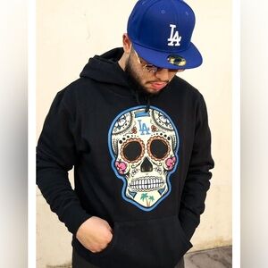 NWT New Era LA Dodgers NE Sugar Skull Black 2.0 Hoodie